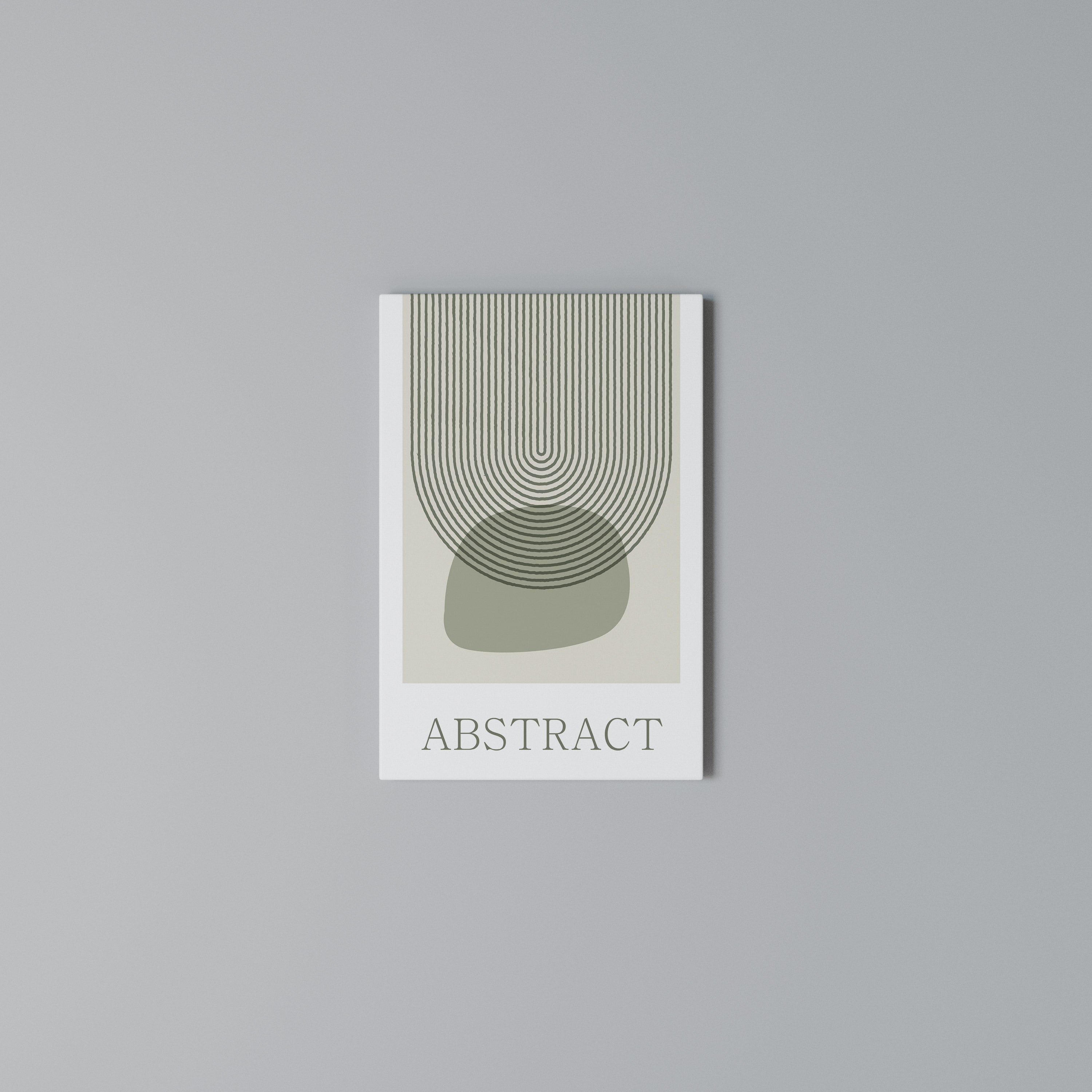 GREEN ABSTRACT Vertical Canvas Print
