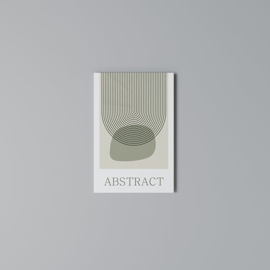 GREEN ABSTRACT Vertical Canvas Print
