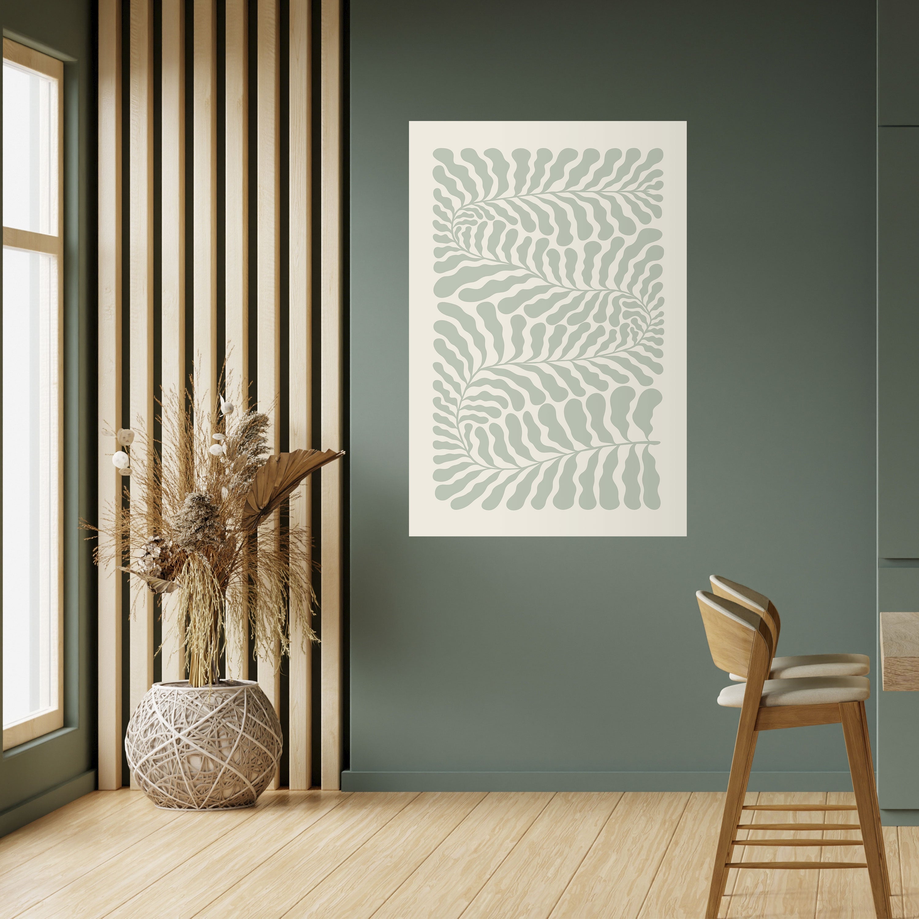 VERDURE LABIRYNTH Vertikal poster med självhäftande text
