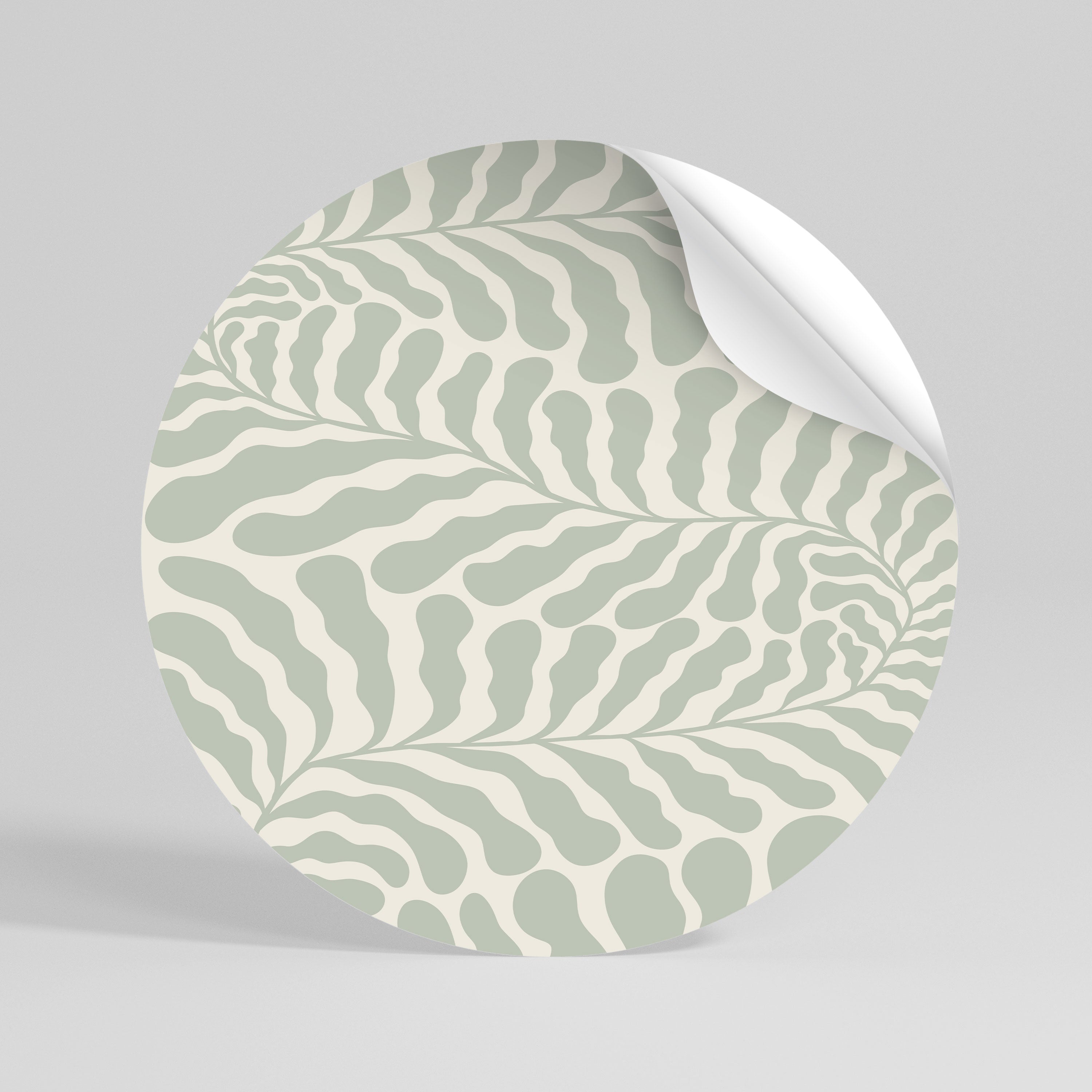 VERDURE LABIRYNTH Peel and Stick Round Sticker