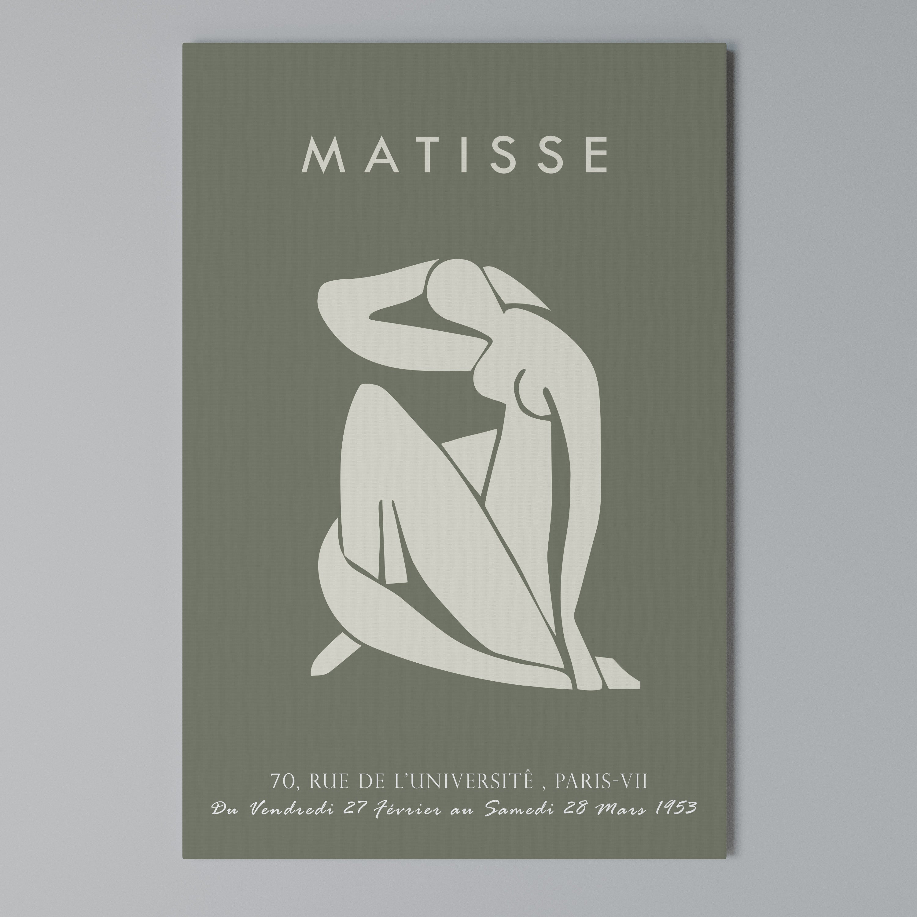 MATISSE NUDES Vertical Canvas Print