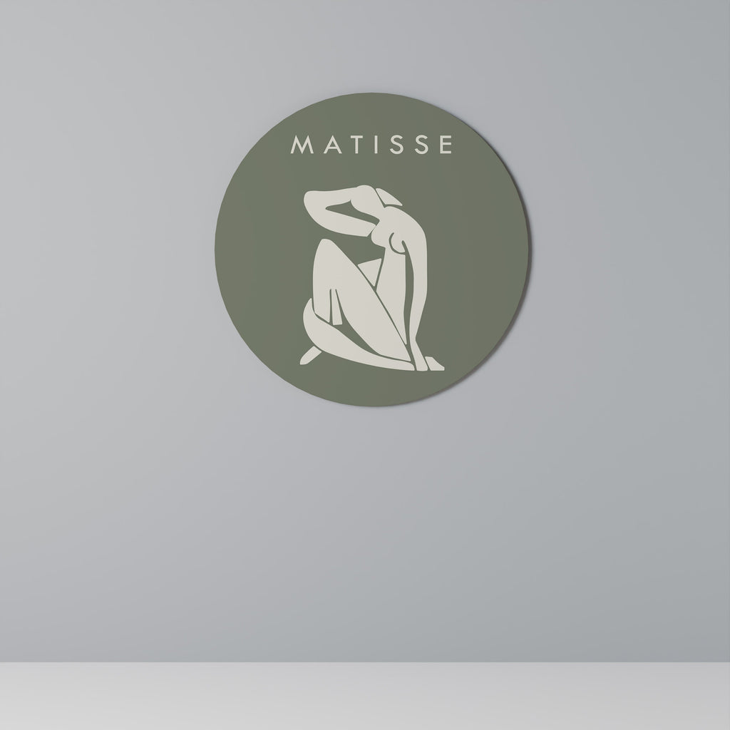 MATISSE NUKEN Rund Väggkonst