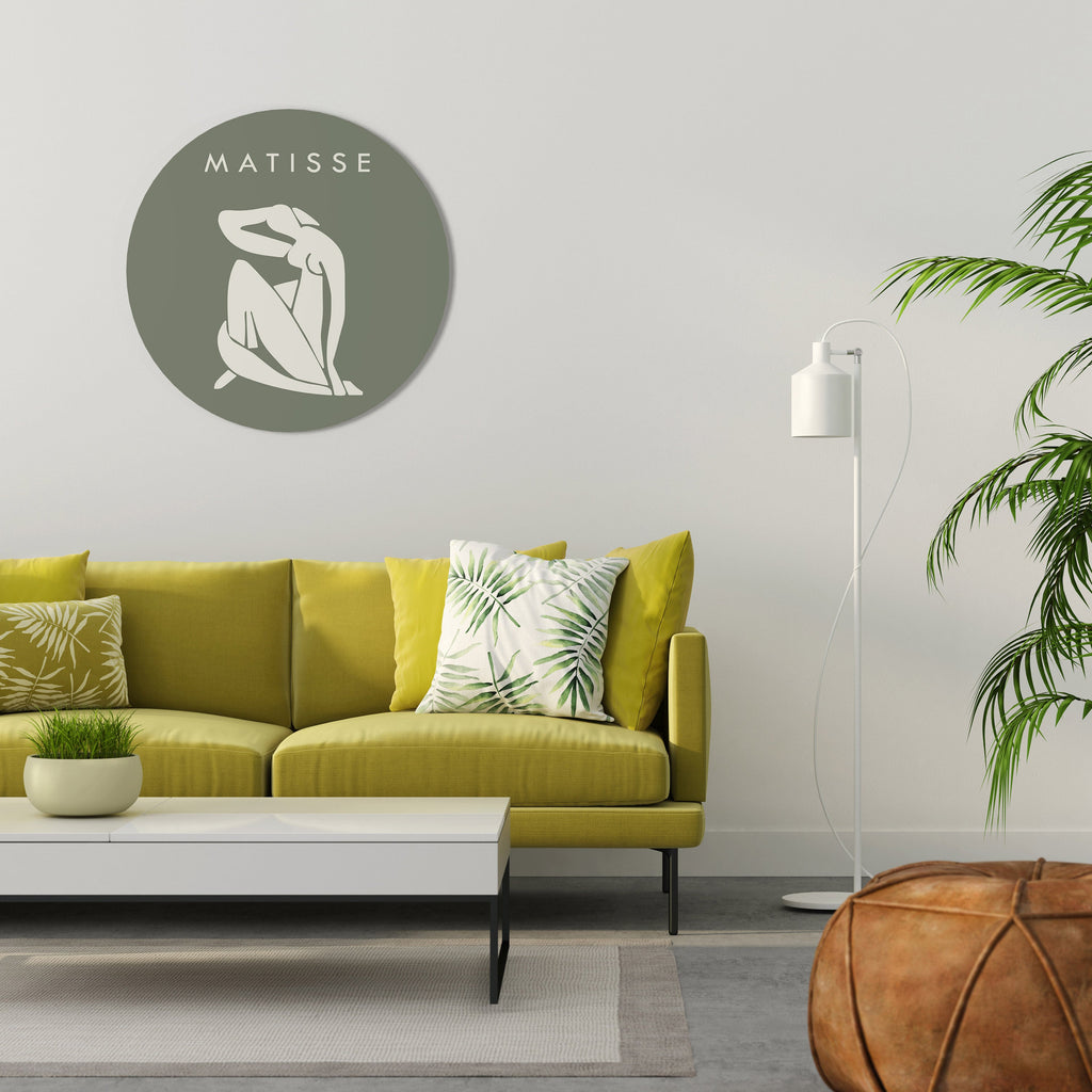 MATISSE NUKEN Rund Väggkonst