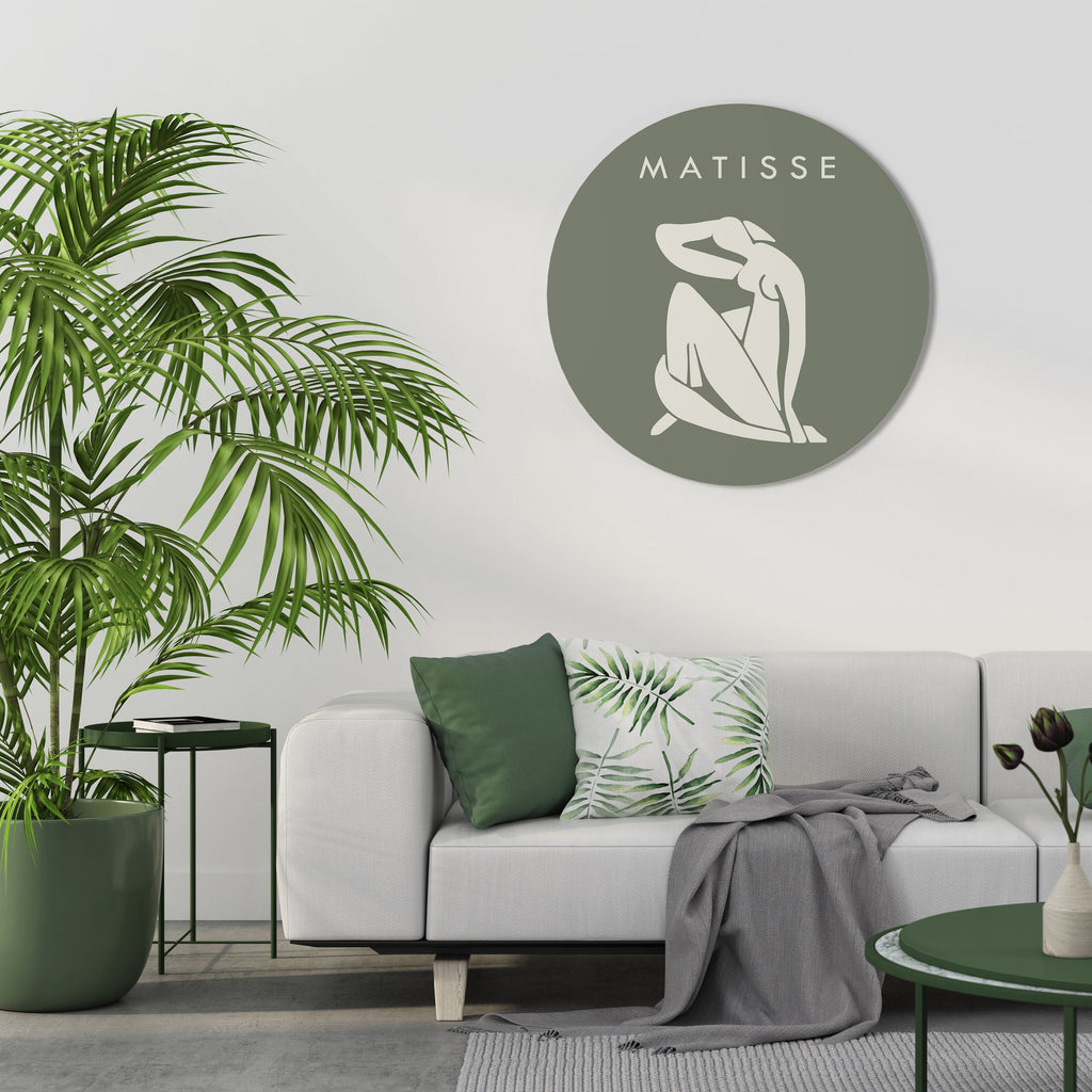 MATISSE NUKEN Rund Väggkonst