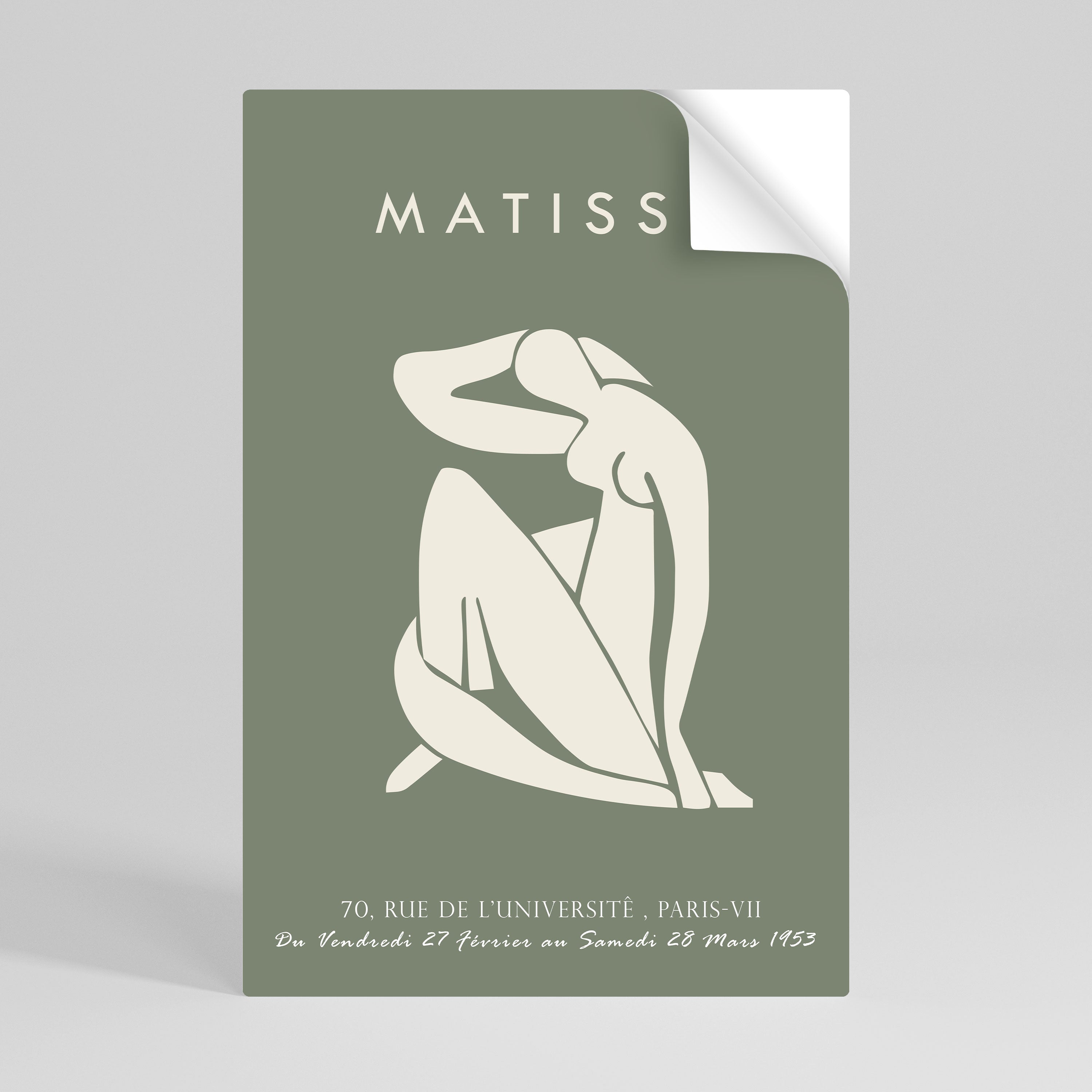 MATISSE NUDES Vertikal poster med självhäftande motiv