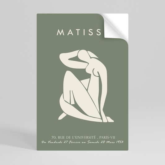MATISSE NUDES Vertikal poster med självhäftande motiv