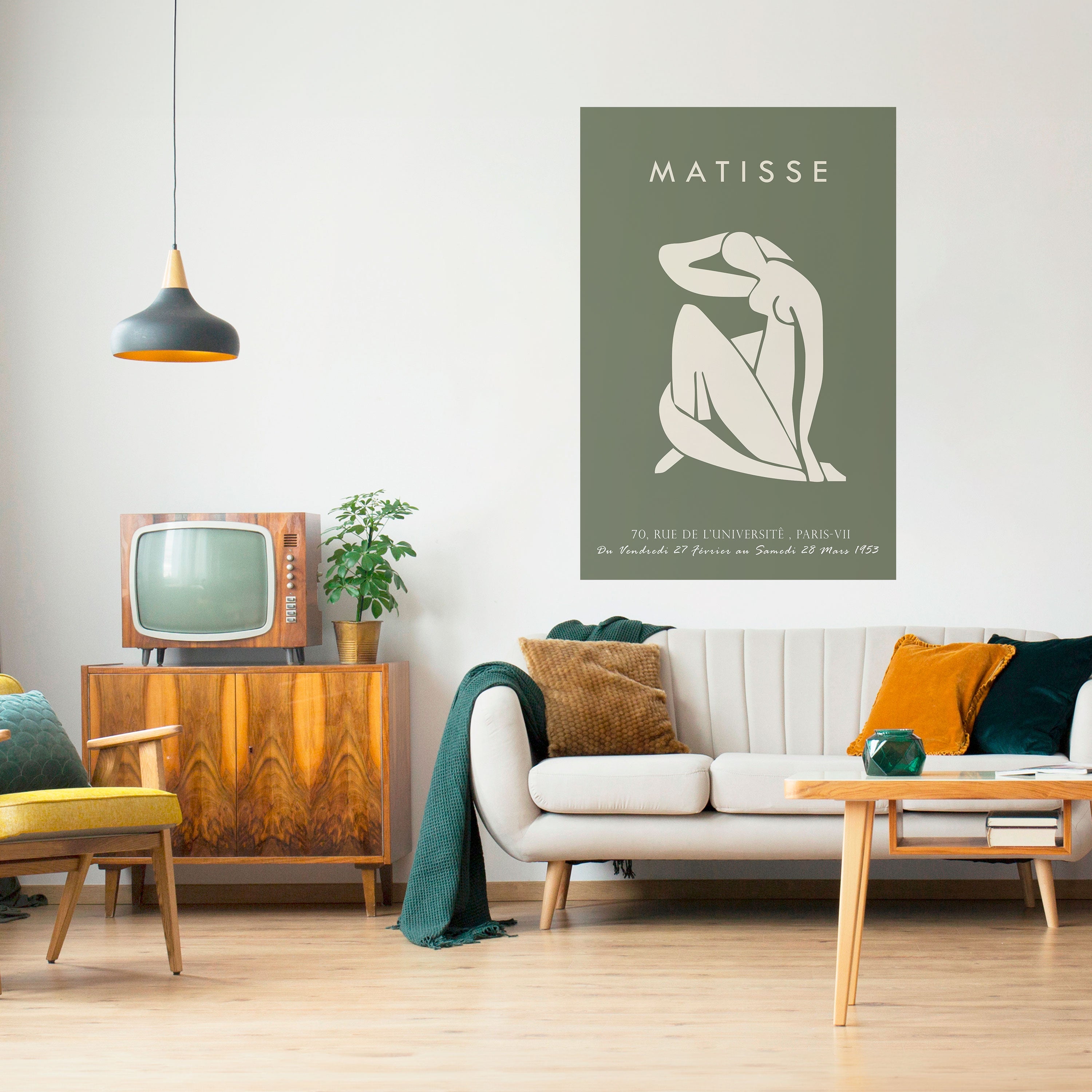 MATISSE NUDES Vertikal poster med självhäftande motiv