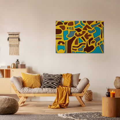 ASSYMETRICAL HARMONY Horizontal Canvas Print