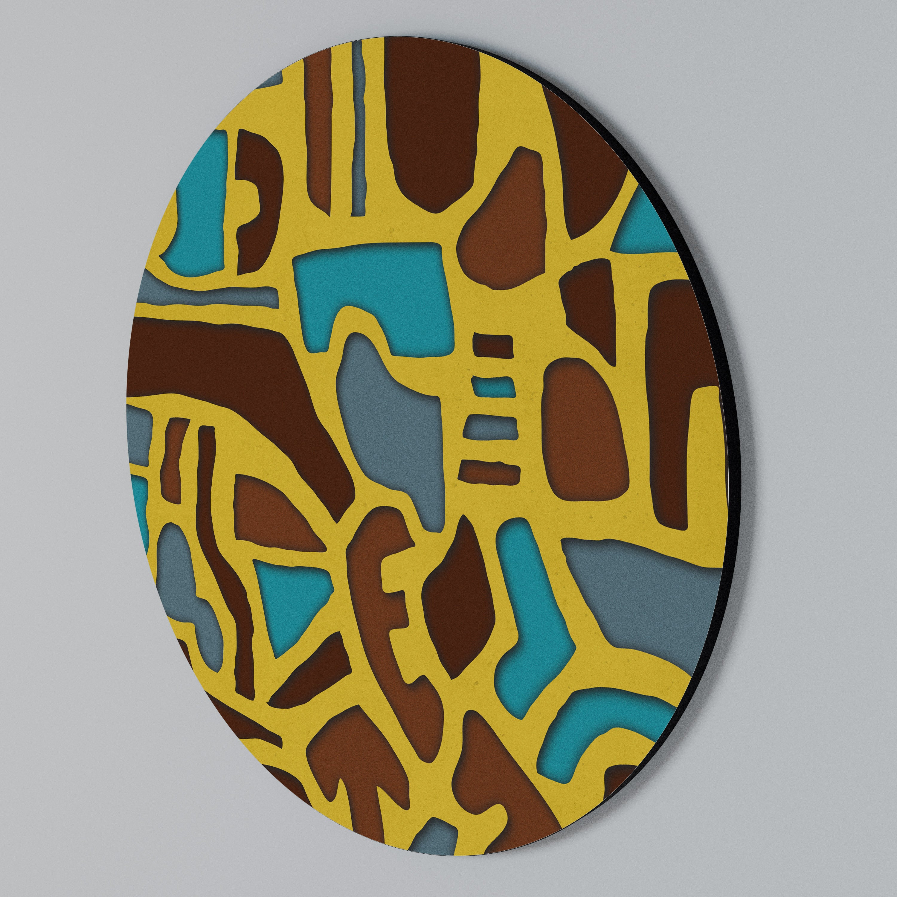 ASSYMETRISK HARMONI Rund väggdekoration