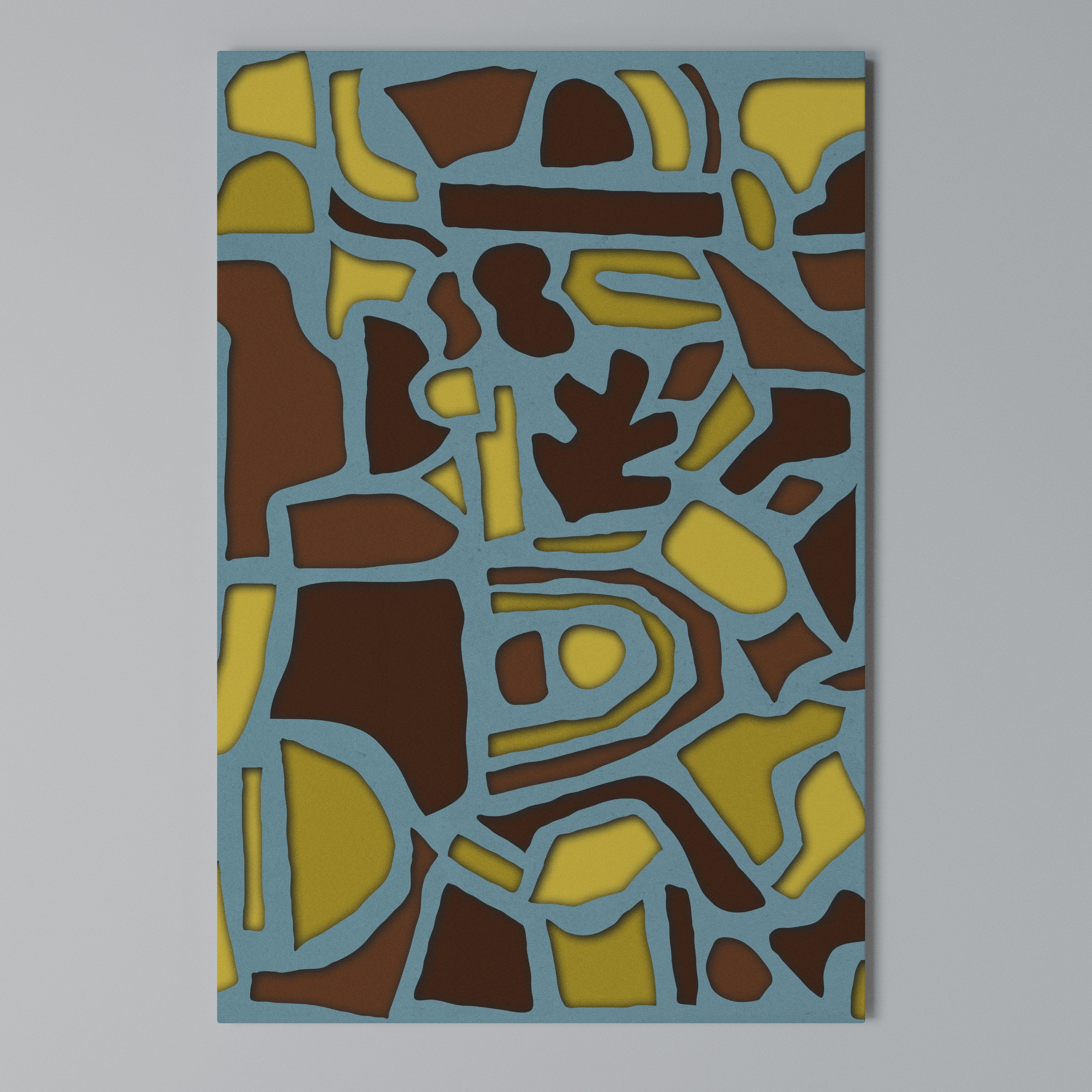SHAPE EXTRAVAGANZA Vertical Canvas Print