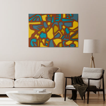 FORM SHUFFLE Horizontal Canvas Print