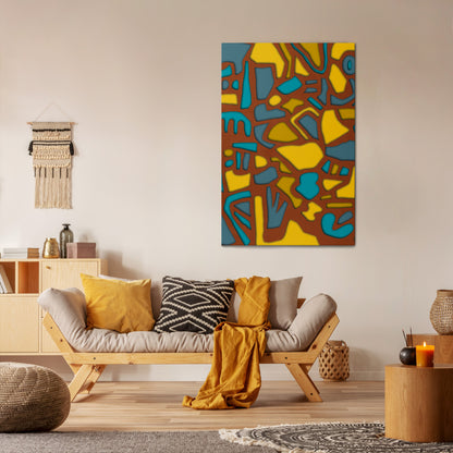FORM SHUFFLE Vertical Canvas Print