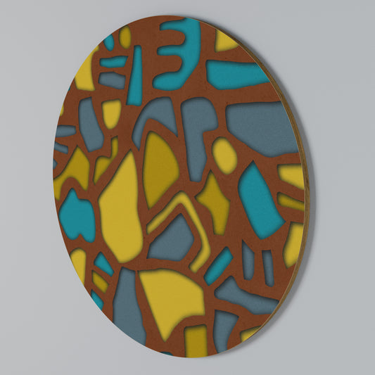 FORM SHUFFLE Round Wall Art
