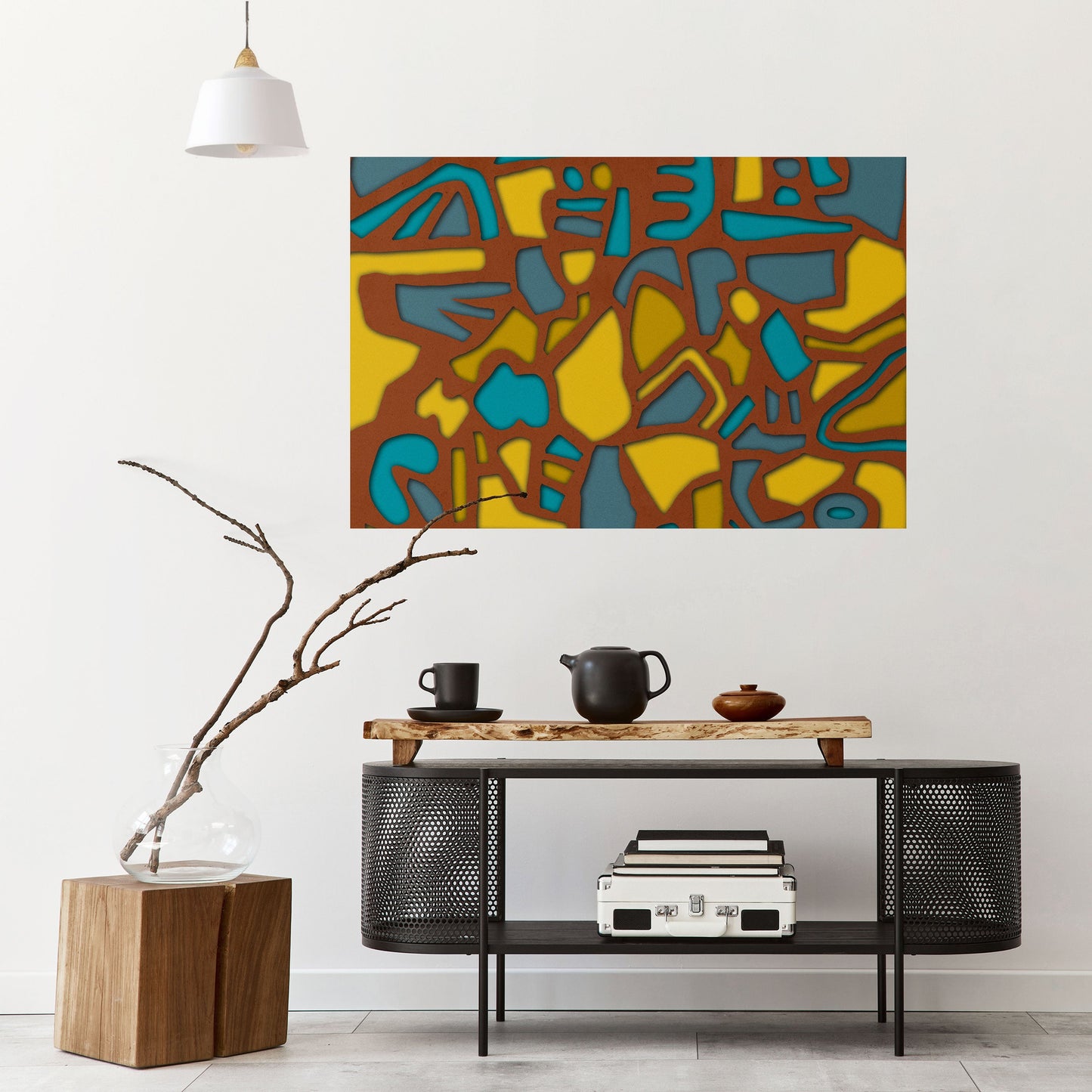 FORM SHUFFLE Peel and Stick Horizontal Poster