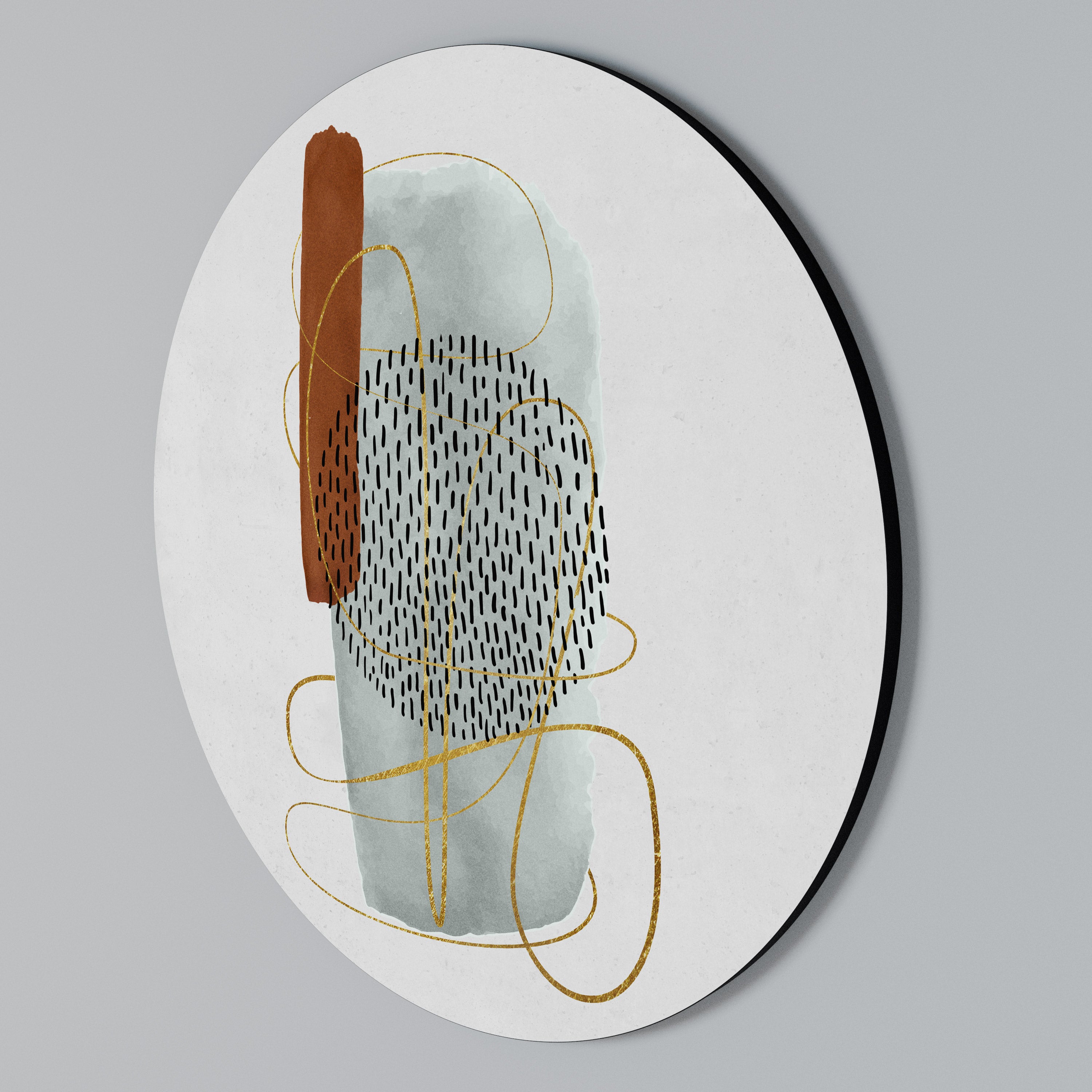 Rund väggdekoration INSLAGEN I FORM