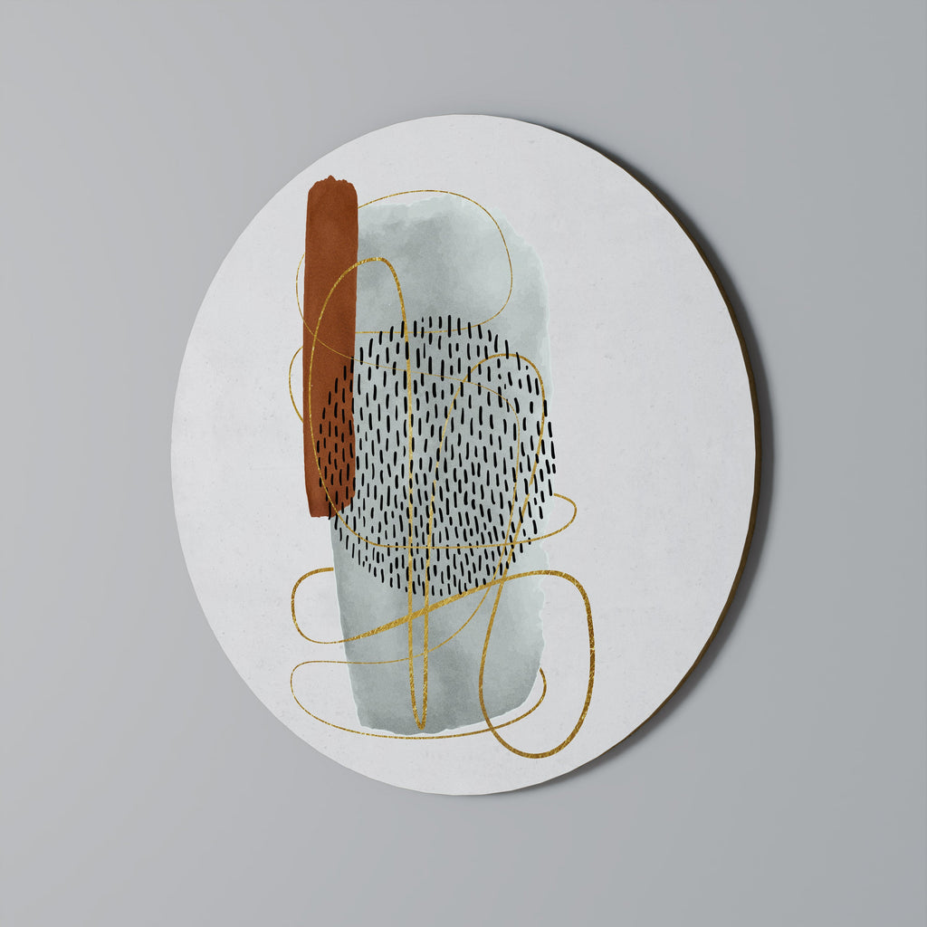 Rund väggdekoration INSLAGEN I FORM