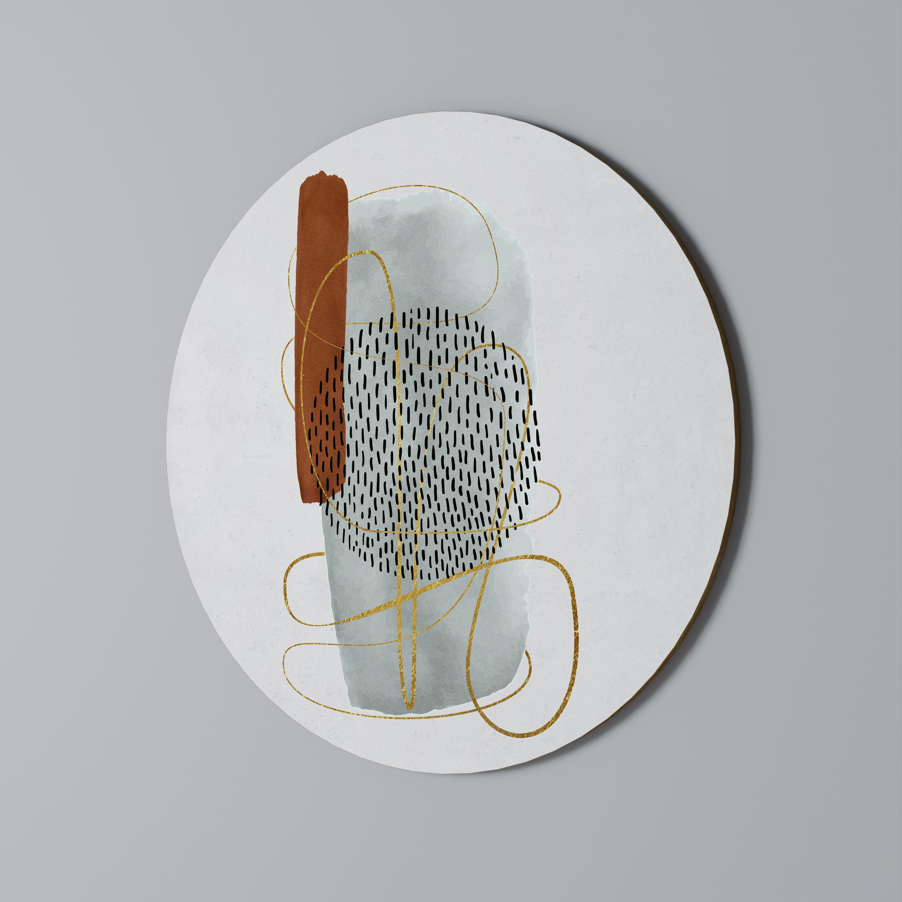 Rund väggdekoration INSLAGEN I FORM