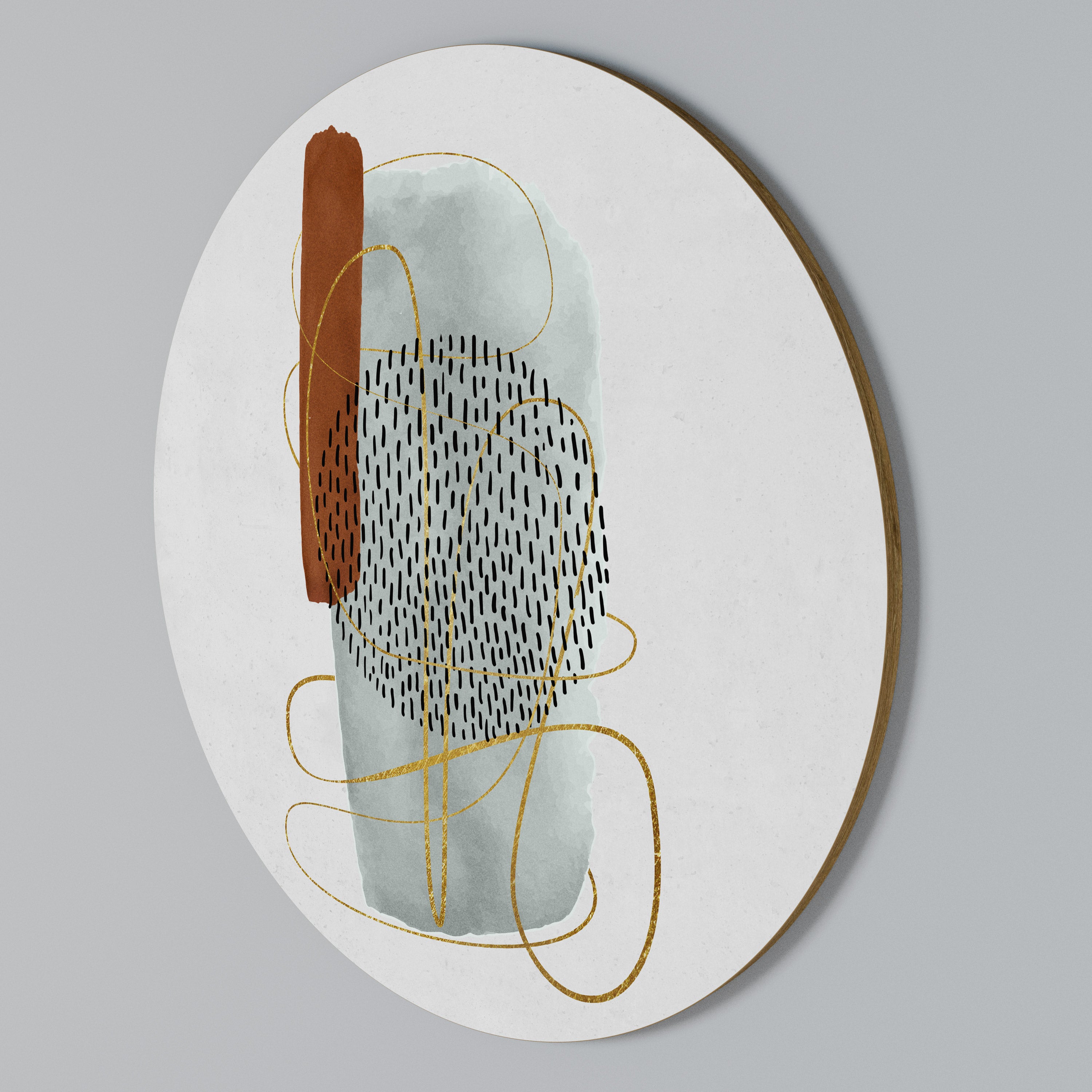 WRAPPED IN FORM Rund väggdekor