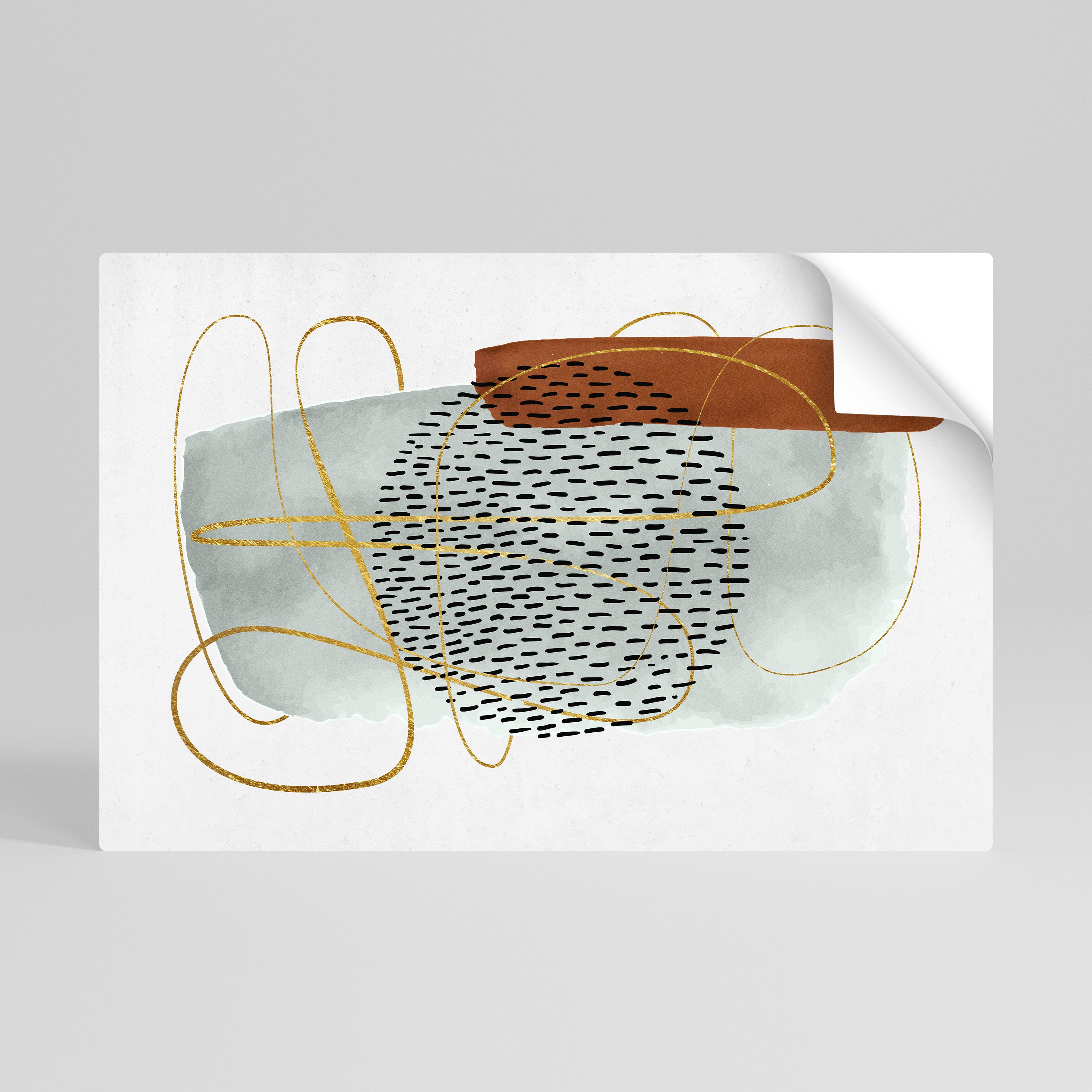 INSLAGNAD I FORM Horisontell affisch med självhäftande tryck