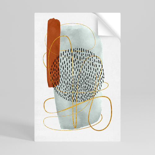 WRAPPED IN FORM Självhäftande Vertikal Poster