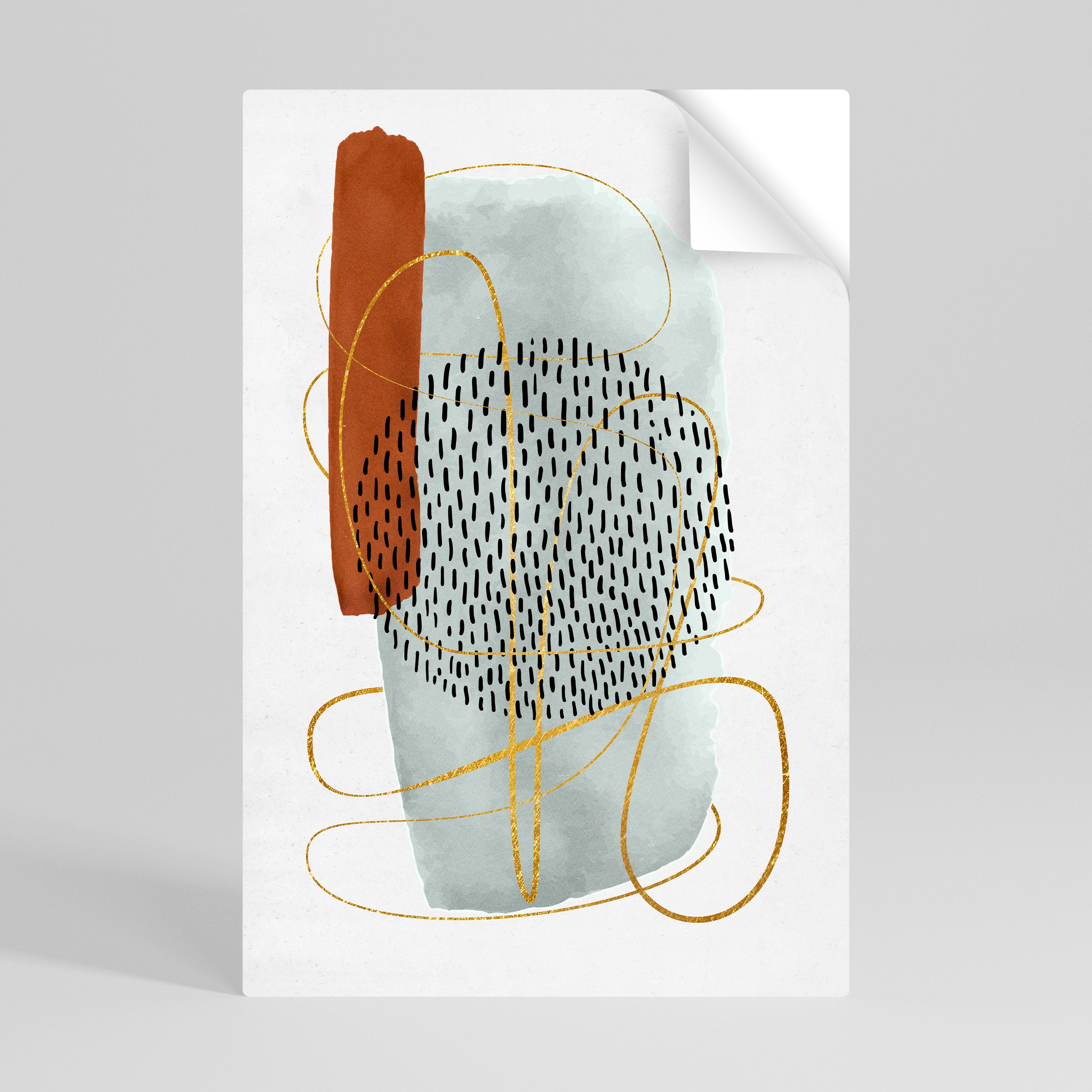 INSLAGNAD I FORM Vertikal affisch med självhäftande papper