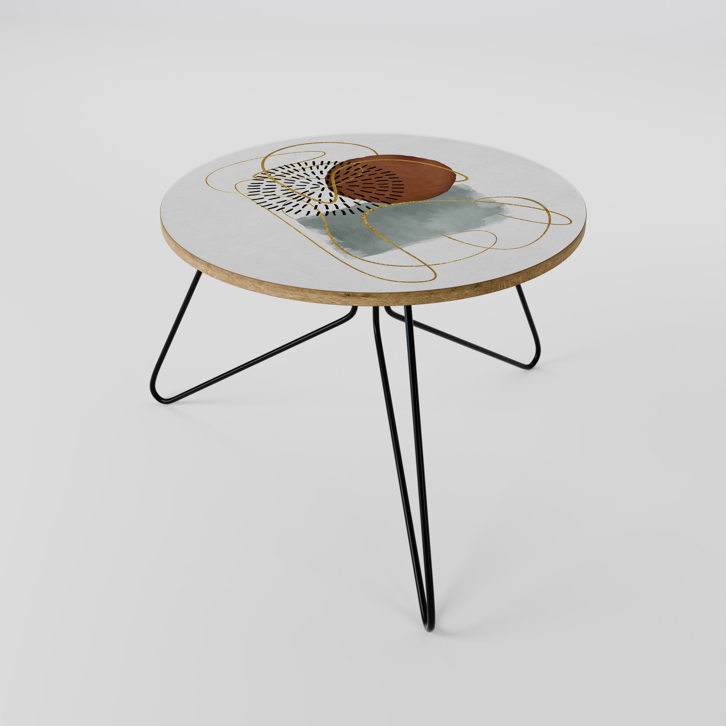 Soffbord i inlindat form