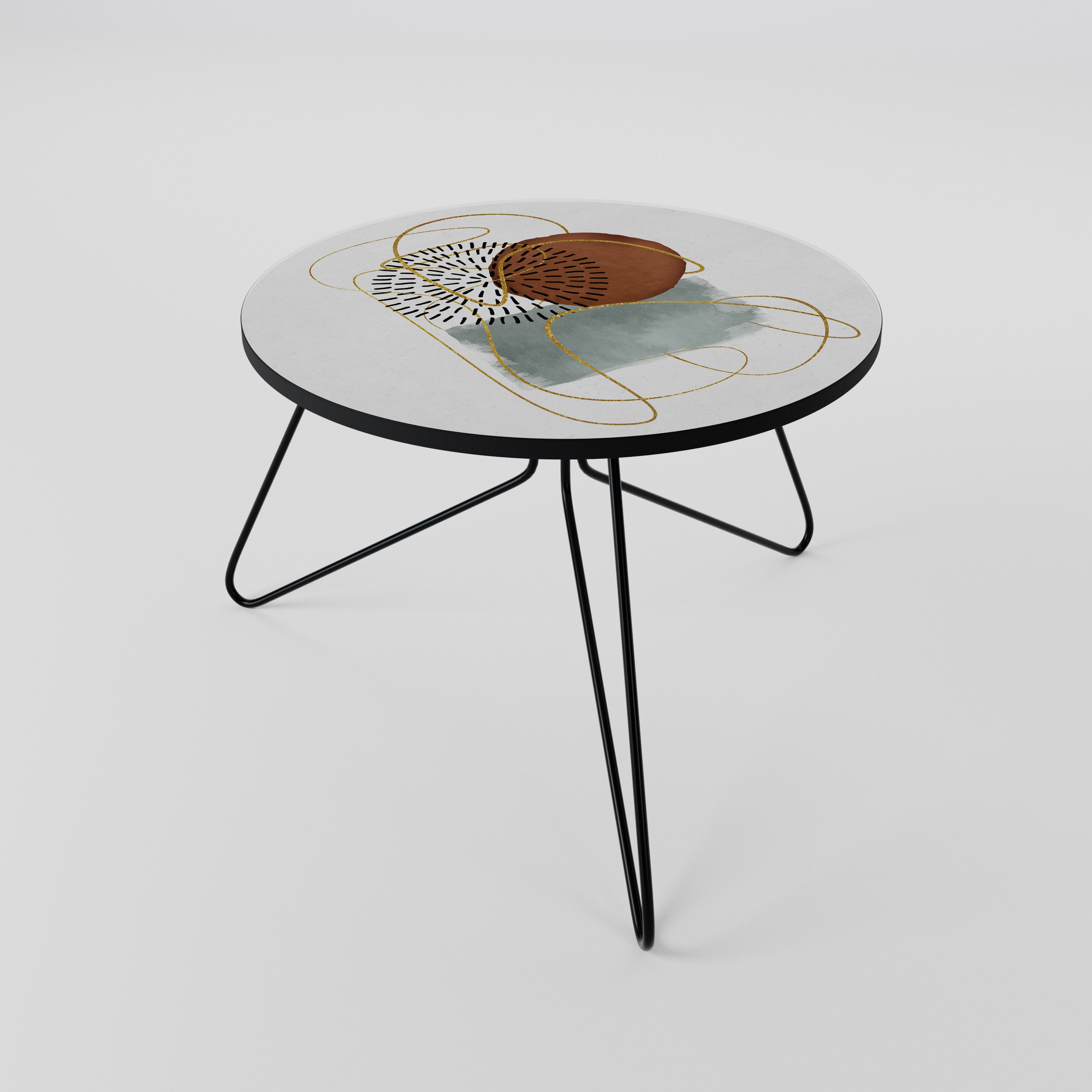 Soffbord i inlindat form