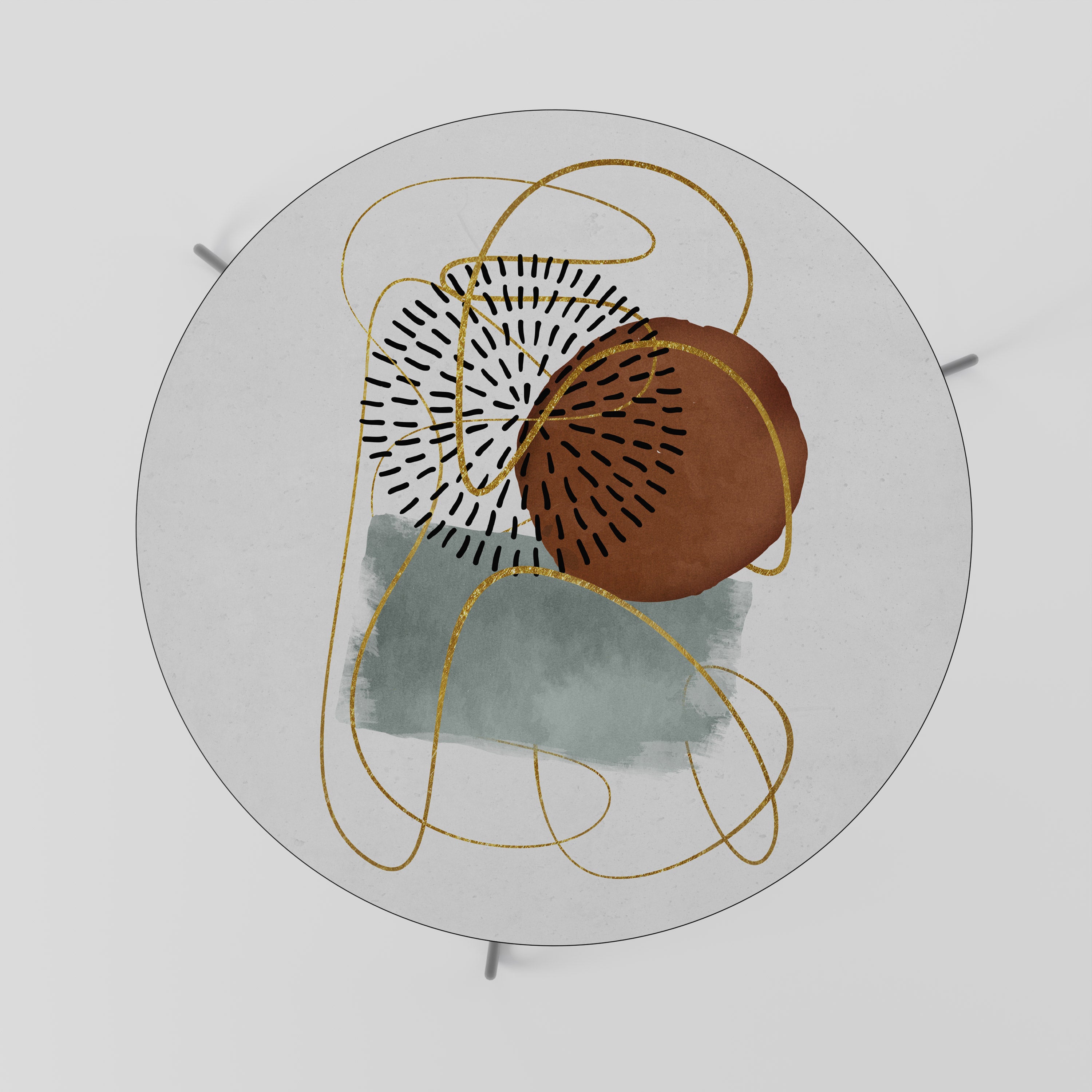 Soffbord i inlindat form