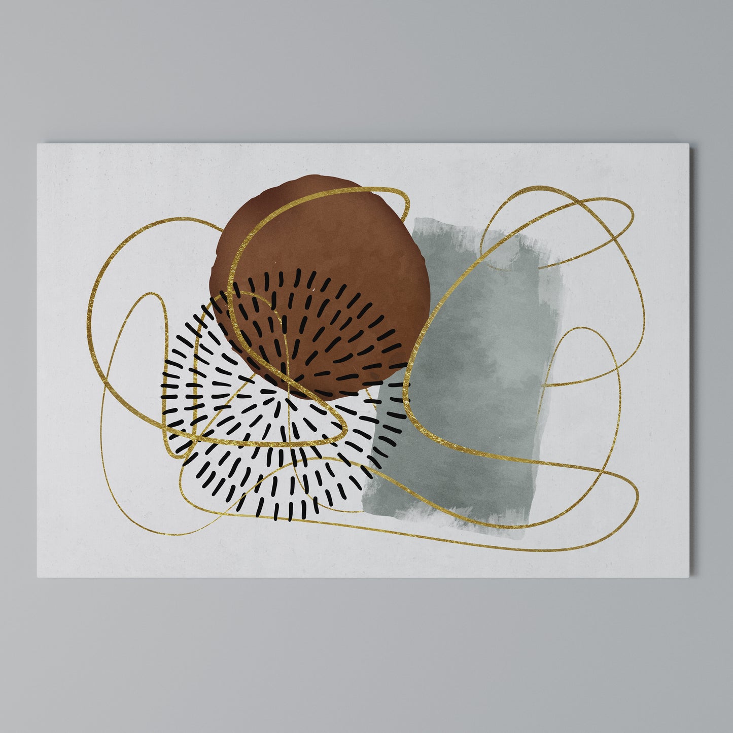 WRAPPED IN SHAPE Horizontal Canvas Print