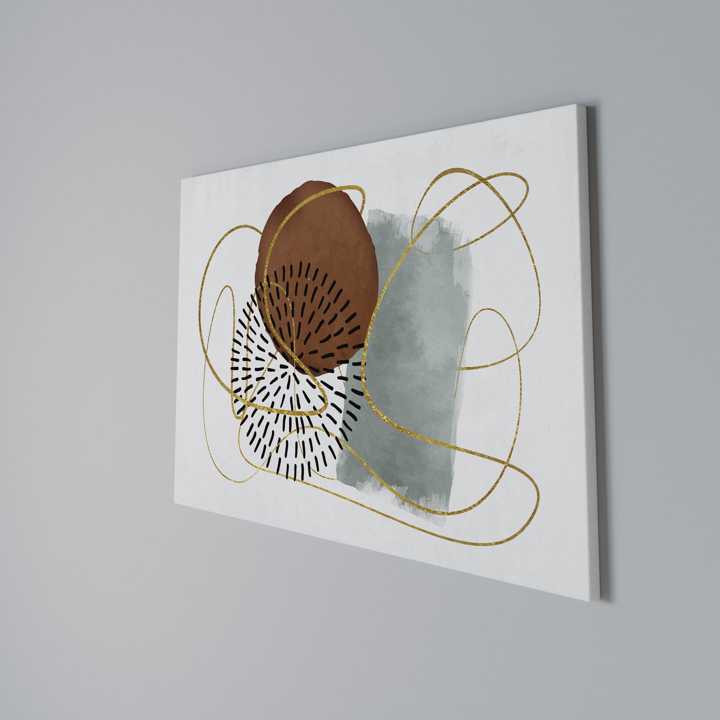 WRAPPED IN SHAPE Horizontal Canvas Print