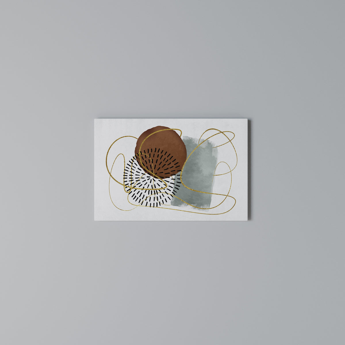 WRAPPED IN SHAPE Horizontal Canvas Print