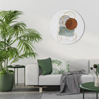 WRAPPED IN SHAPE Round Wall Art