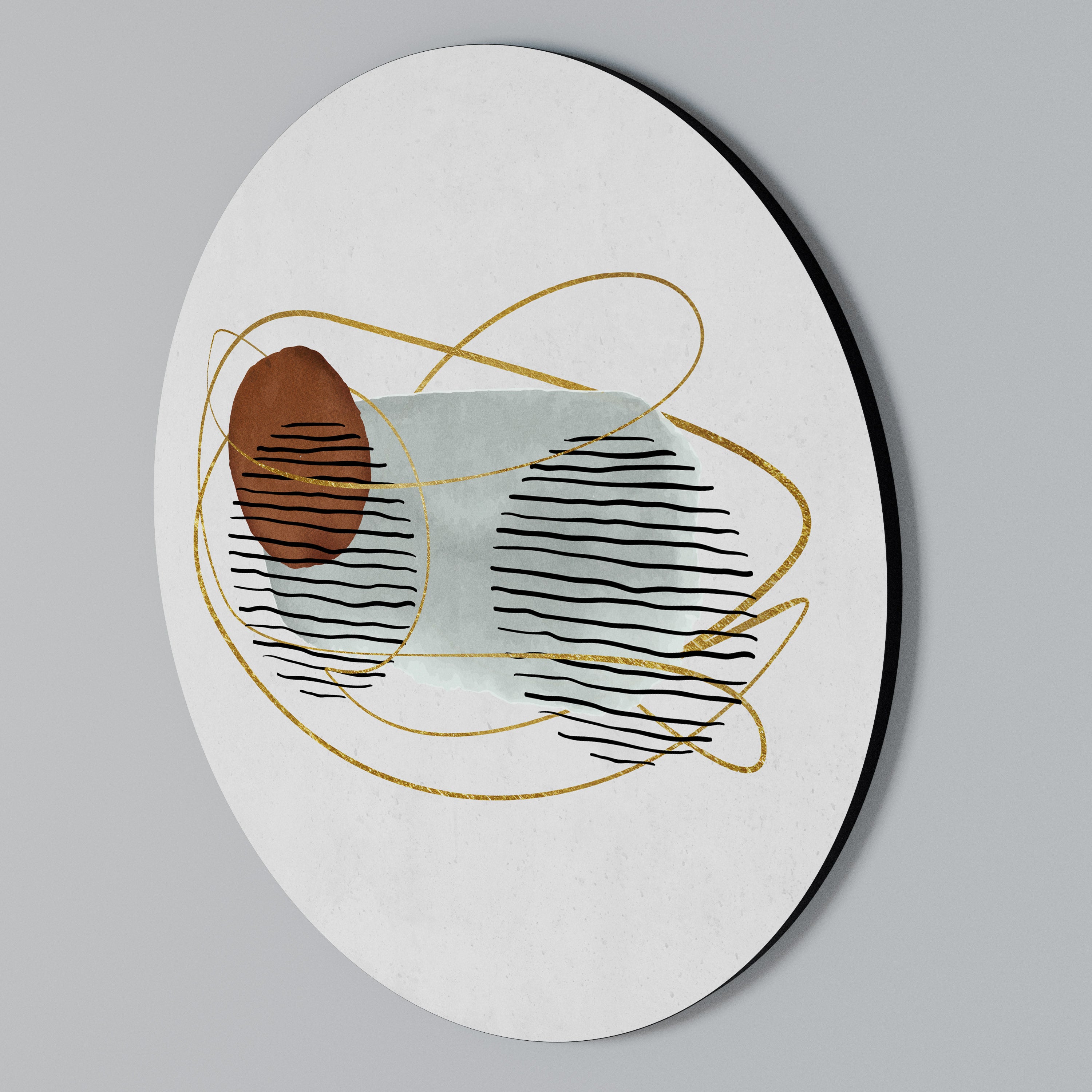 Rund väggdekoration INSLAGEN I FORM