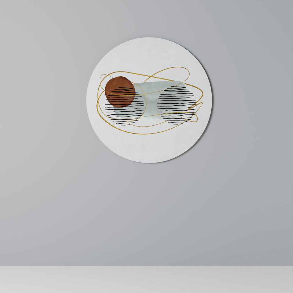 Rund väggdekoration INSLAGEN I FORM