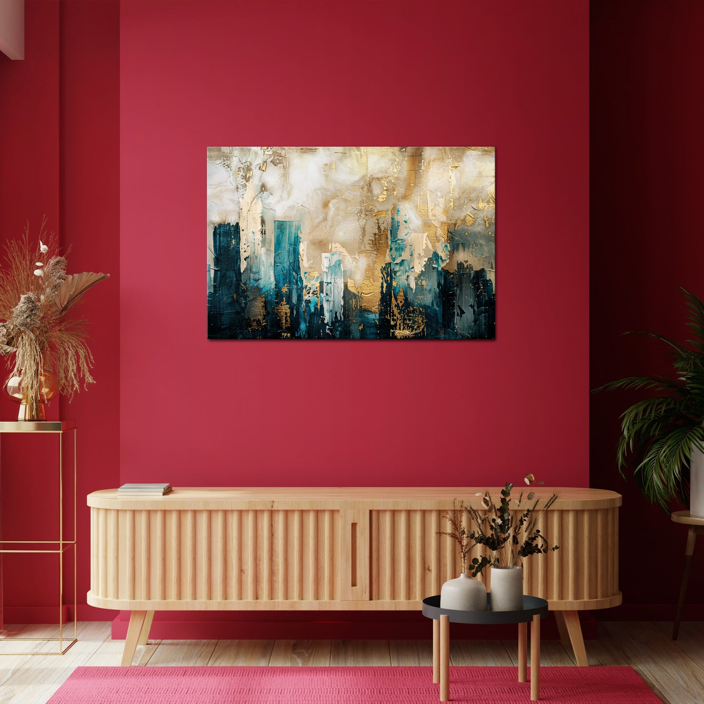 TOWN COLLAPSE Horizontal Canvas Print