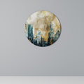 TOWN COLLAPSE Round Wall Art