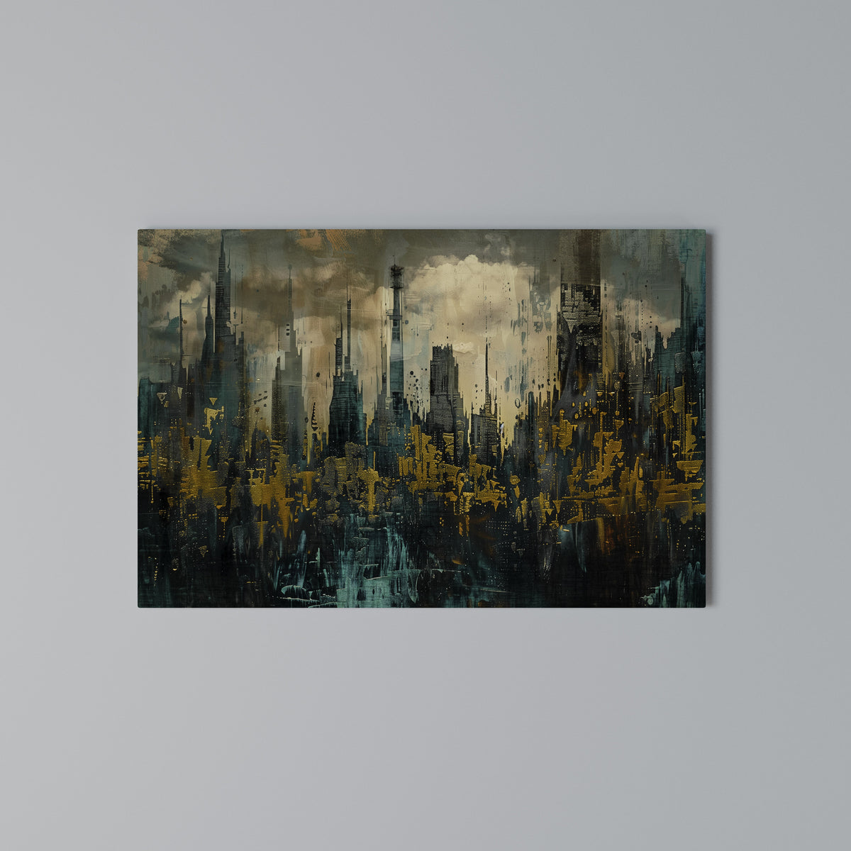 TOWN OBSCURE Horizontal Canvas Print