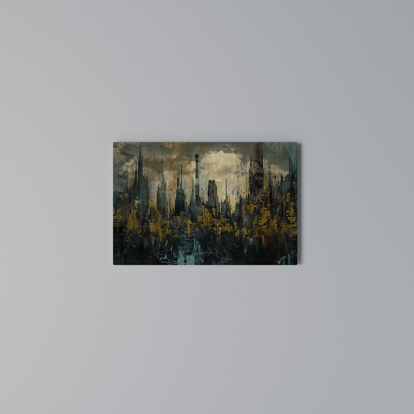 TOWN OBSCURE Horizontal Canvas Print