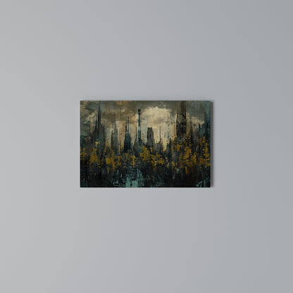 TOWN OBSCURE Horizontal Canvas Print