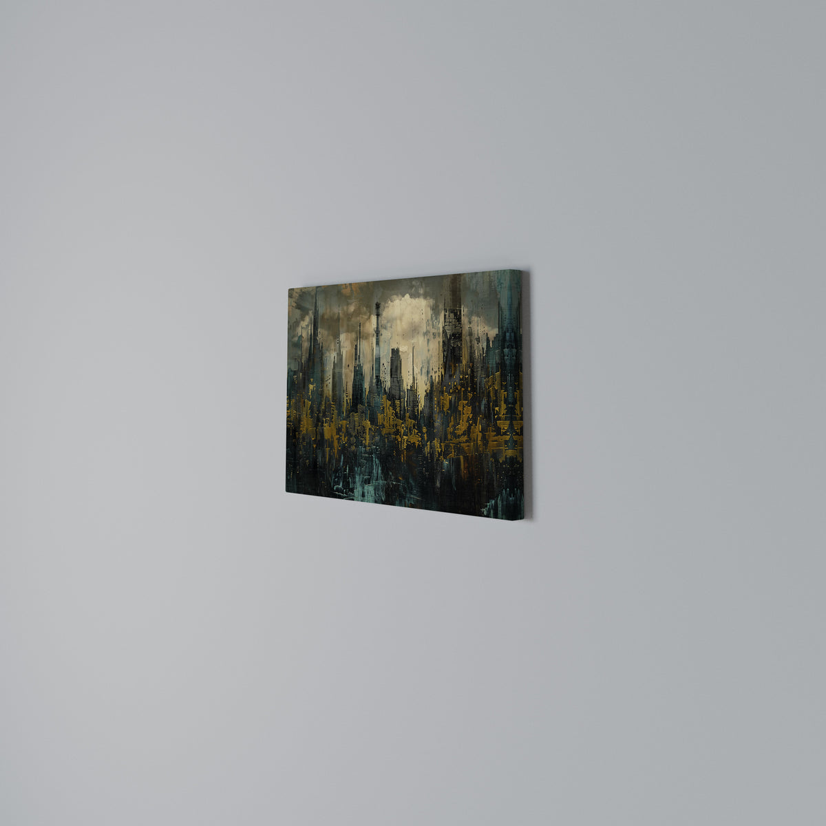 TOWN OBSCURE Horizontal Canvas Print