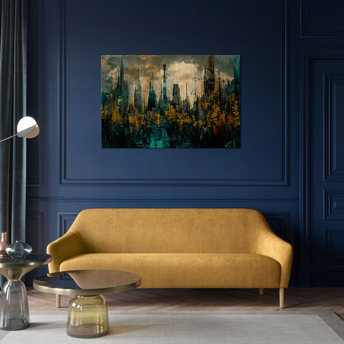 TOWN OBSCURE Horizontal Canvas Print