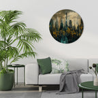 TOWN OBSCURE Round Wall Art