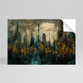 TOWN OBSCURE Peel and Stick Horizontal Poster