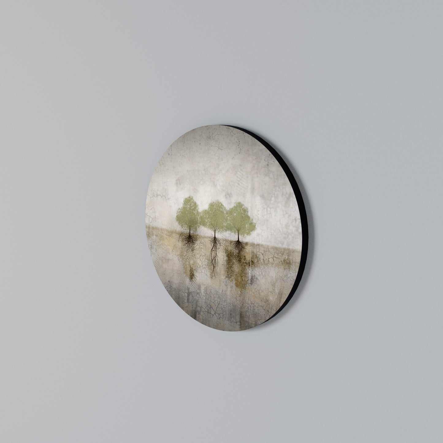 ROOTS OF TIME Round Wall Art