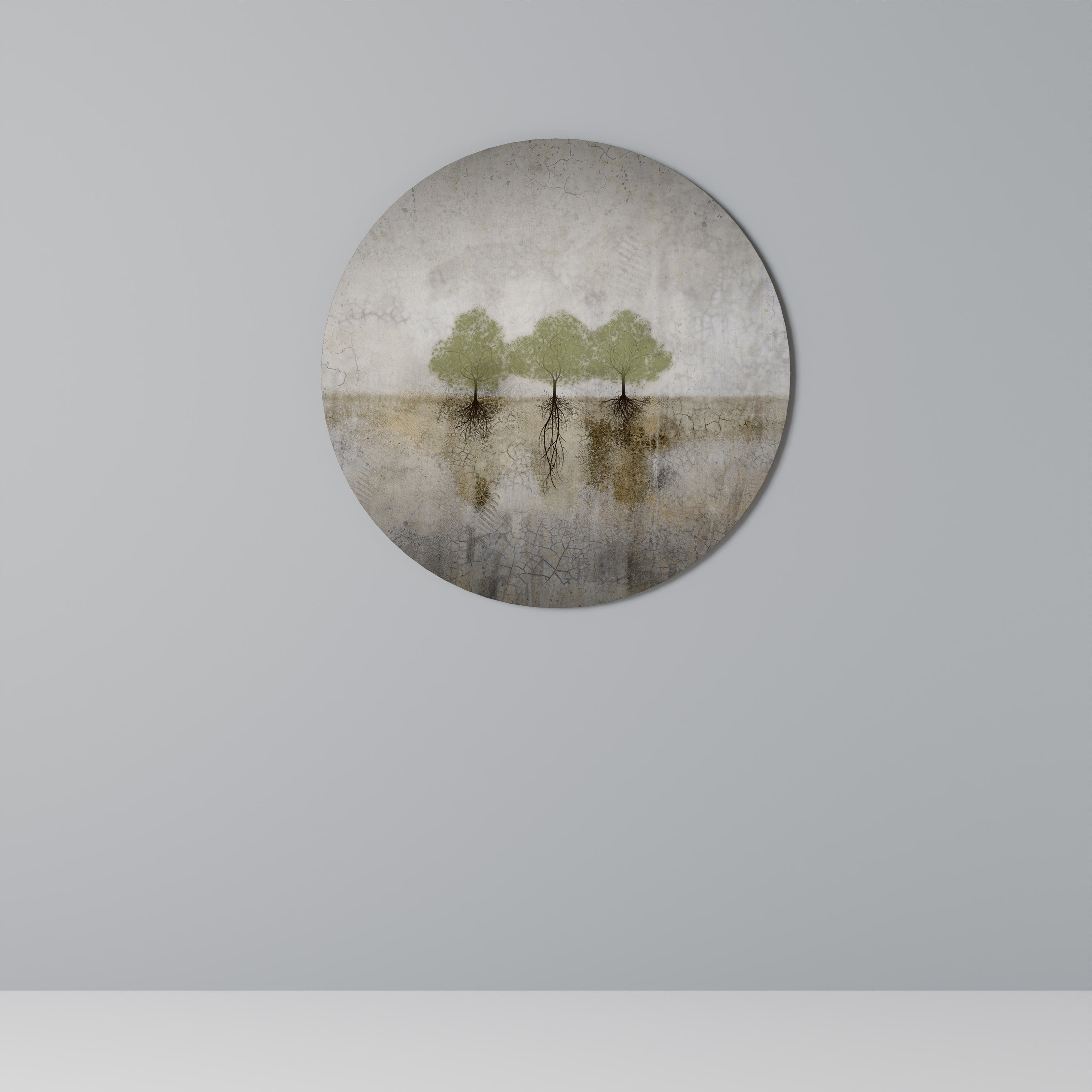 RÖTTER TID Rund Väggdekoration