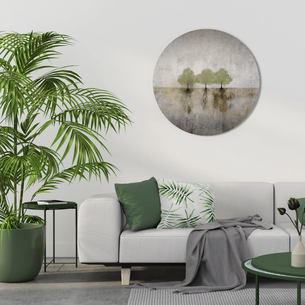 RÖTTER TID Rund Väggdekoration