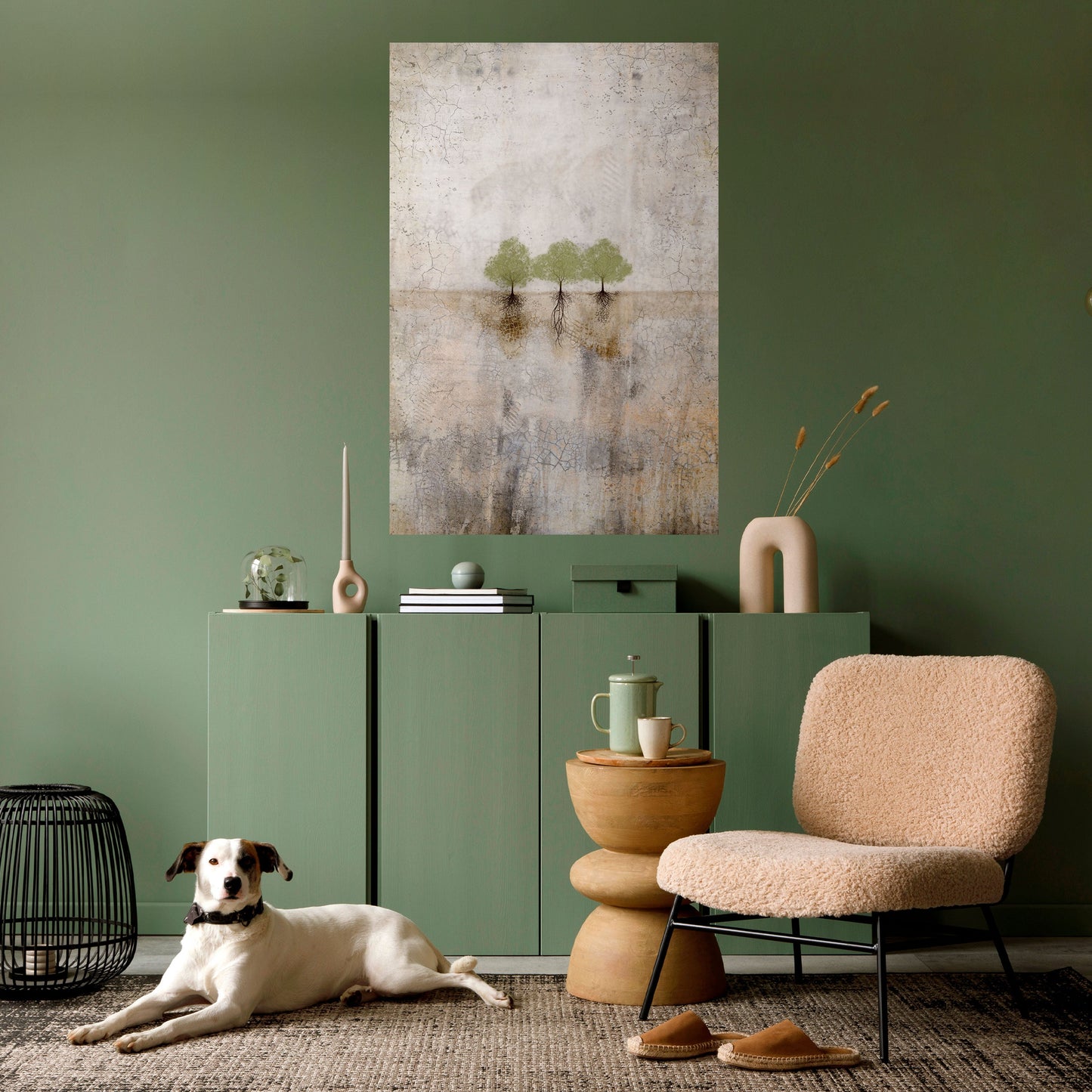 ROOTS OF TIME Peel and Stick Vertical Poster