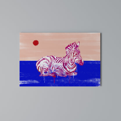 FANCIFUL ZEBRA Horizontal Canvas Print