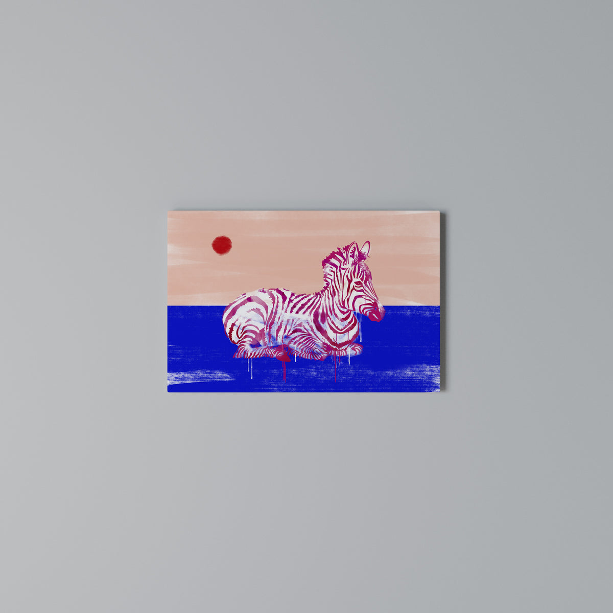 FANCIFUL ZEBRA Horizontal Canvas Print