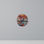 THE DEER MOUNTAIN Oval Art Shelf In Black Finish